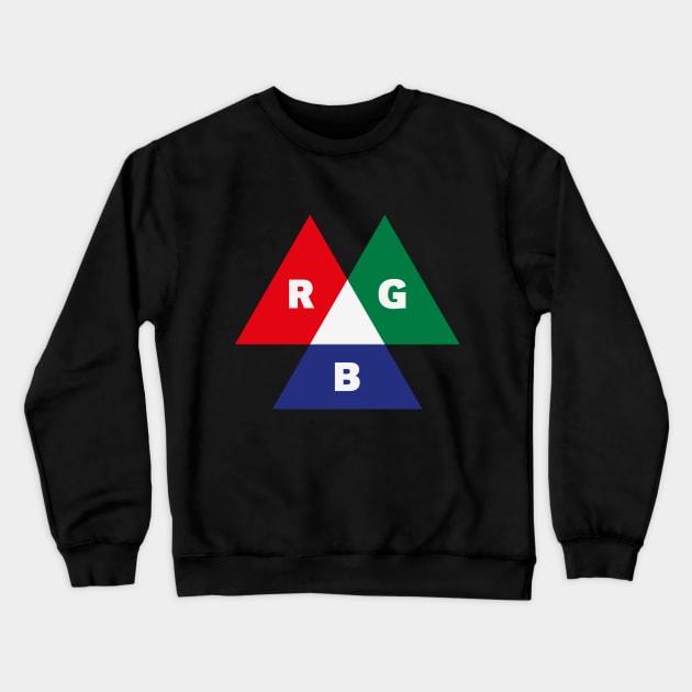 RGB Mode (Red - Green - Blue) Crewneck Sweatshirt by MrFaulbaum